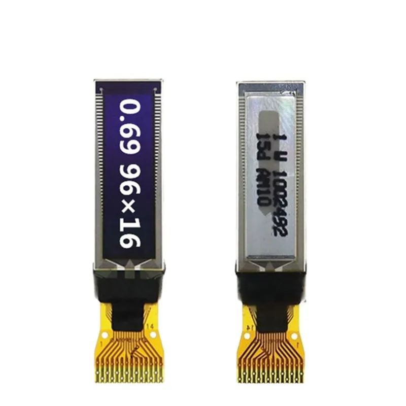 0.69′′ OLED Graphic OLED Display with 96X16 SSD1306 IC 14pin