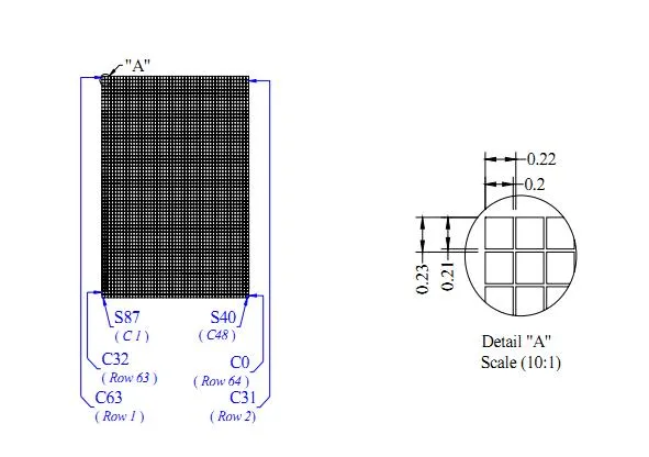 0.71 Inch Mono OLED Display with White Color and 48*64 Resolution