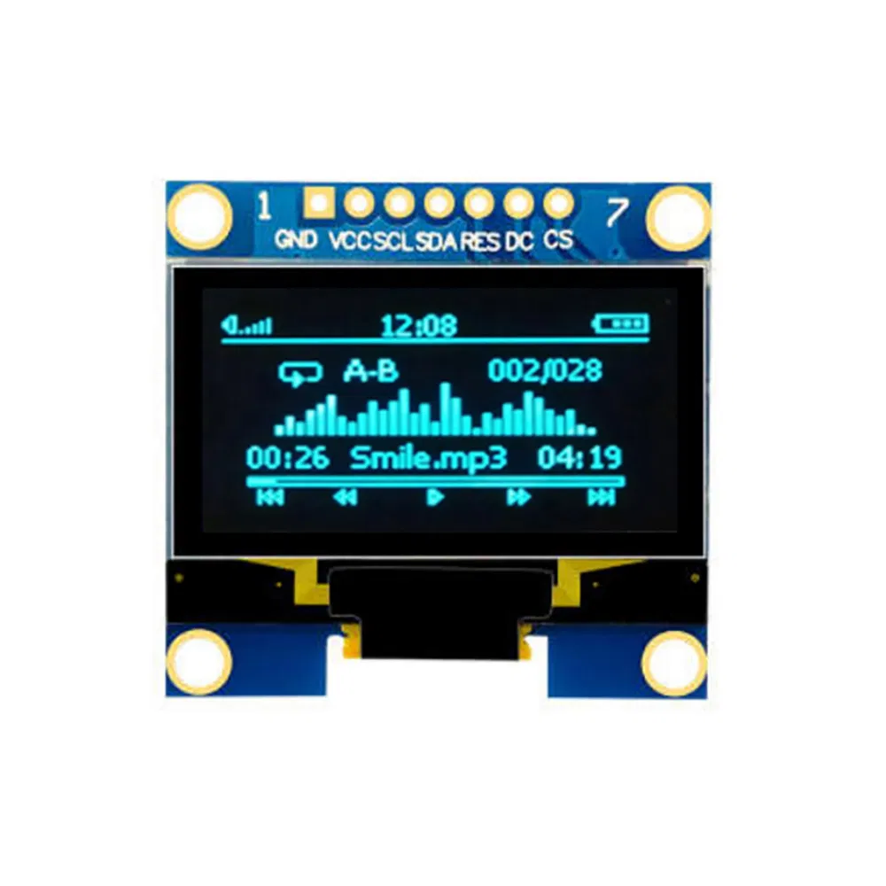 1.3 Inch LCD Module Blue Module Color 128X64 OLED Display for Arduino DIY Kit