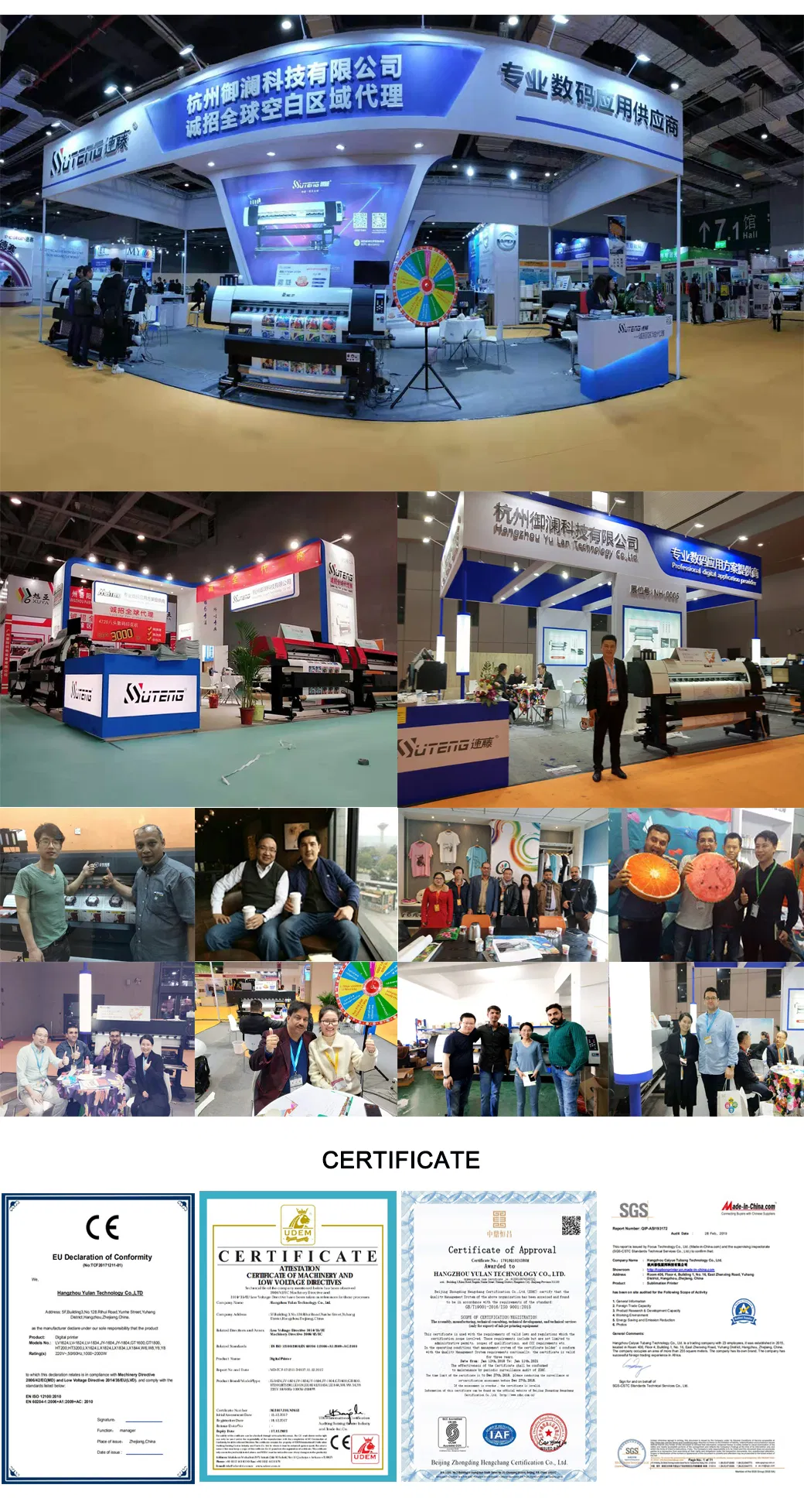 1.8m Double 4720 Print Head Digital Sublimation Printer for Sale