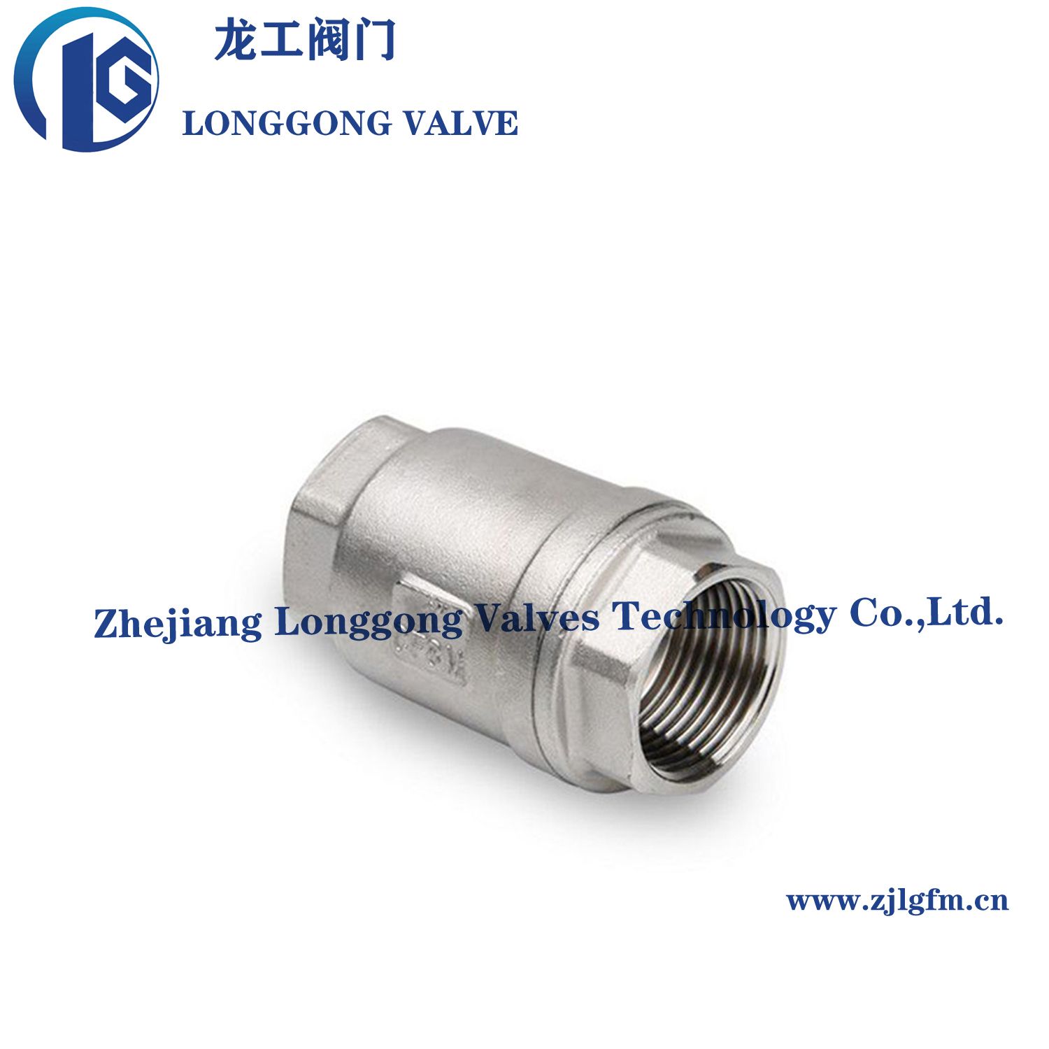 200-1000wog Vertical Lift Type Threaded Check Valve SS304/SS316