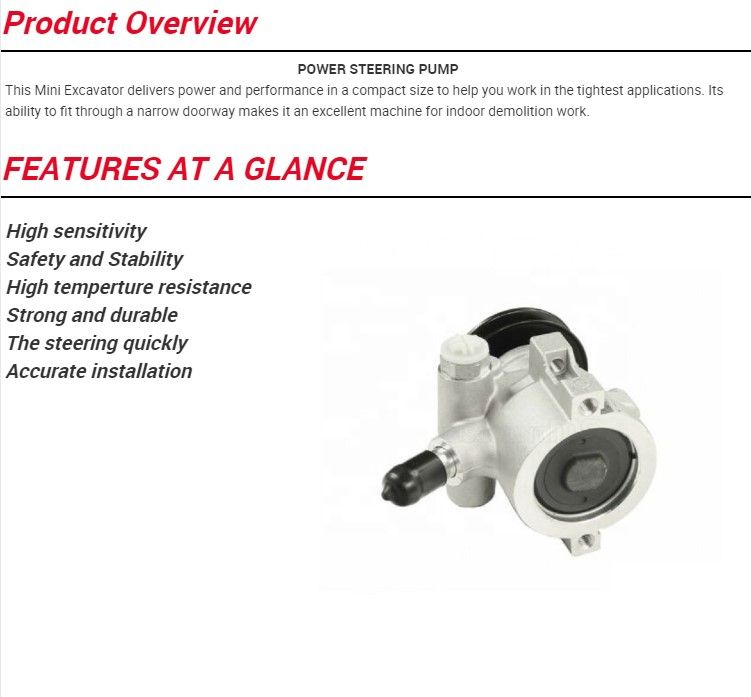 400761 40070f Power Steering Pump for Peugeot C15 Vd- Od 1984.10 Do 2005.12