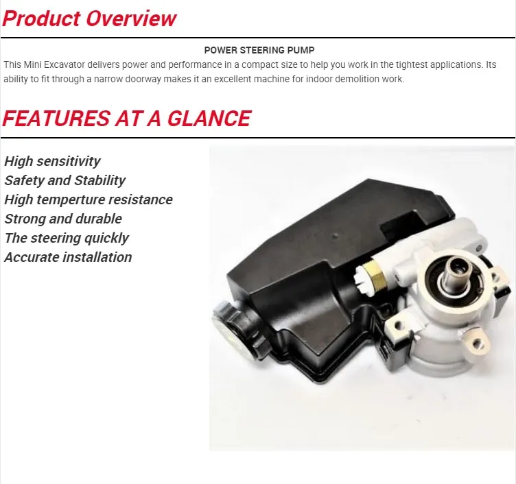 52006397 52037566 Power Steering Pump for Jeep Cherokee Xj Od 1984.10 Do 2001.09