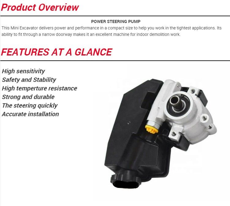 52087871 52087871ad 52087871ab 52087871ae Power Steering Pump for Jeep Cherokee Xj Od 1984.10 Do 2001.09