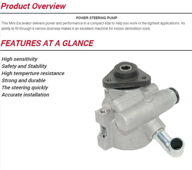 52088582ab 52088582AC Power Steering Pump for Jeep Cherokee Xj Od 1984.10 Do 2001.09 3.1 Td