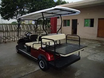 6 Passengers Folded Back Seat Electric Electric Sightseeing Bus Golf Club Cart (LT-A4+2)
