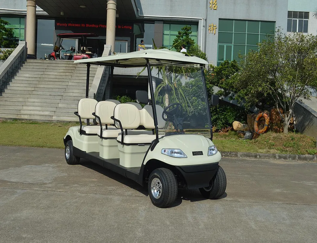 6 Seater Utility Electric Classic Shuttle Sightseeing Golf Car with Ce & SGS