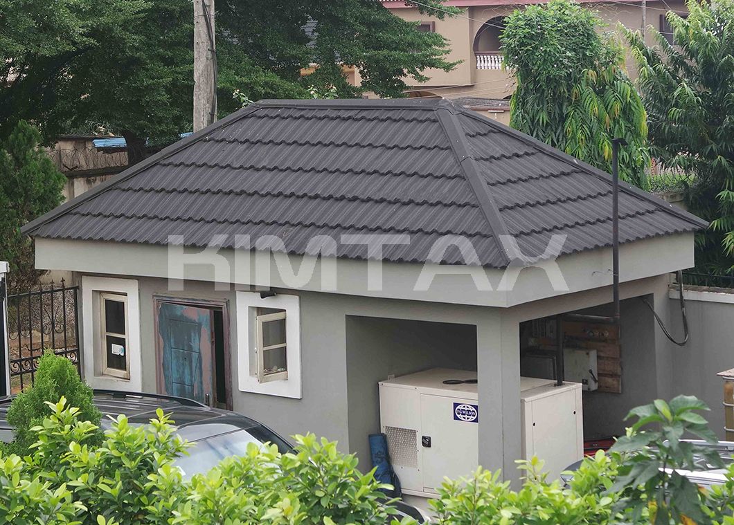Africa Market Cheap Roofing Materials Stone Chip Coated Metal Roofing Tiles