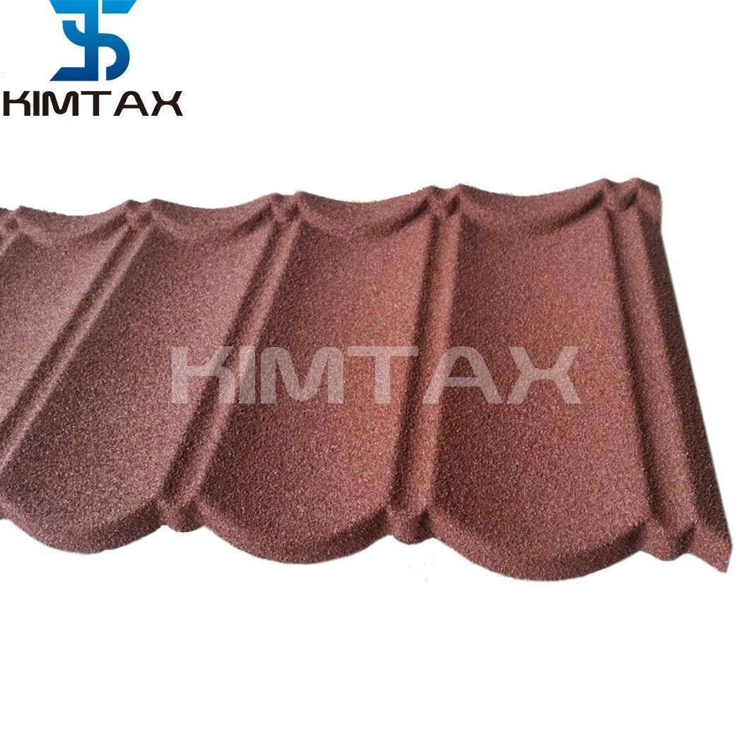 Africa Market Cheap Roofing Materials Stone Chip Coated Metal Roofing Tiles