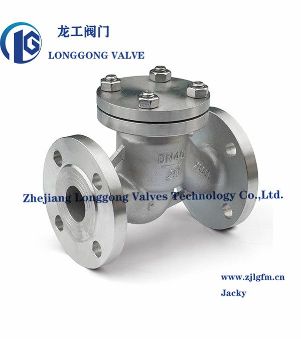 API 6D Cast Steel Class 300 Flanged Swing Check Valve Wcb/CF8m/CF8