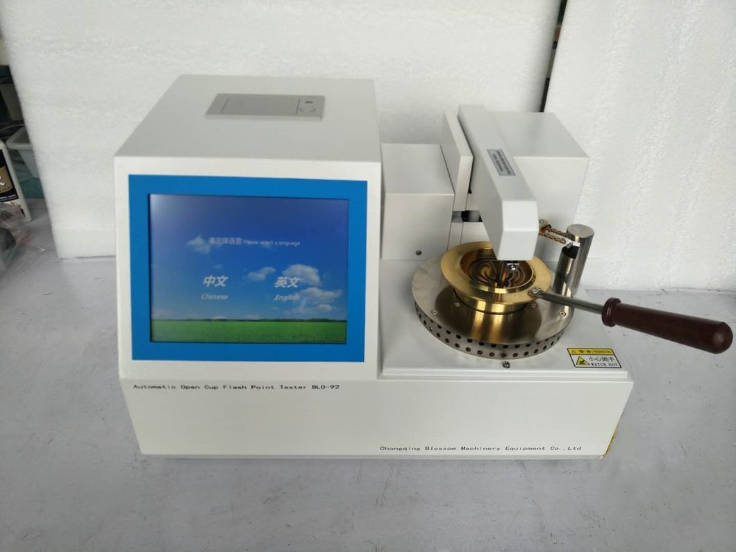 ASTM D92 Cleveland Open Cup Lubricant Oil Flash Point Testing Machine