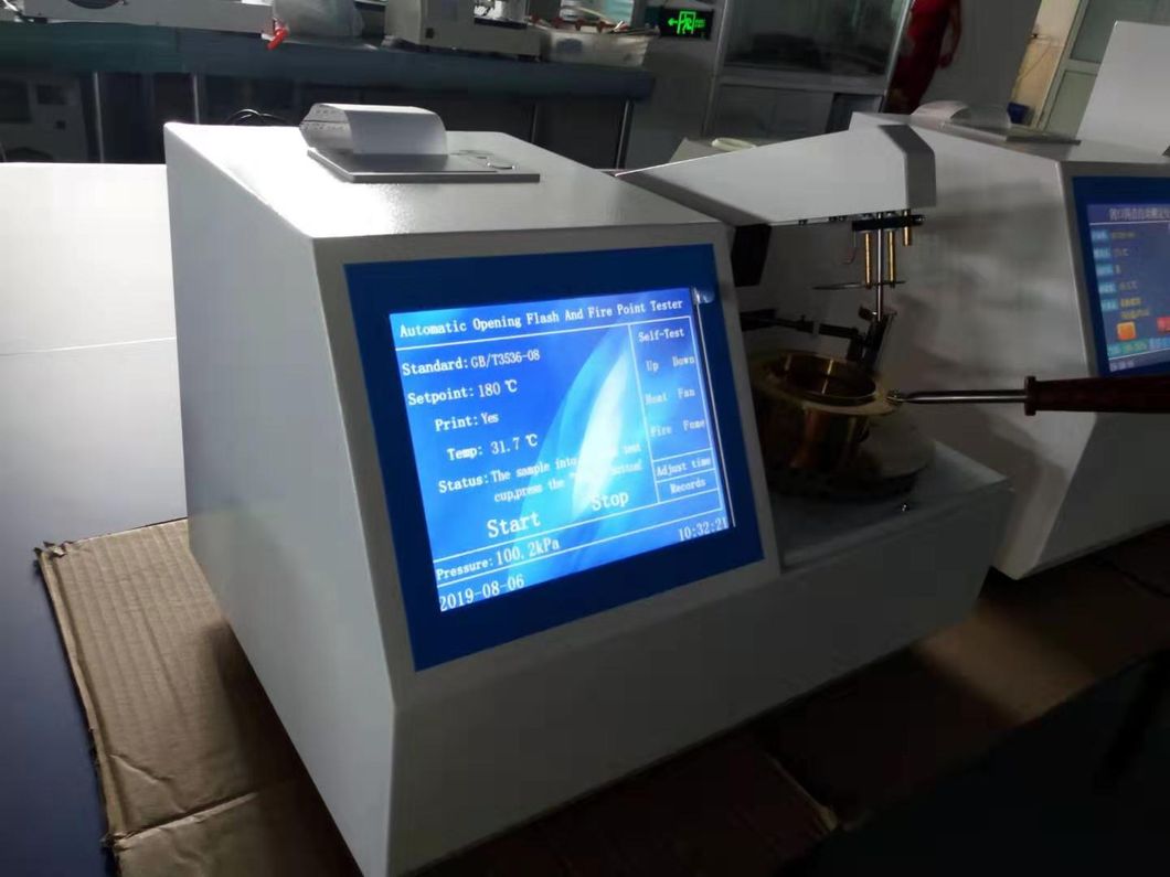 ASTM D92 Cleveland Open Cup Lubricant Oil Flash Point Testing Machine