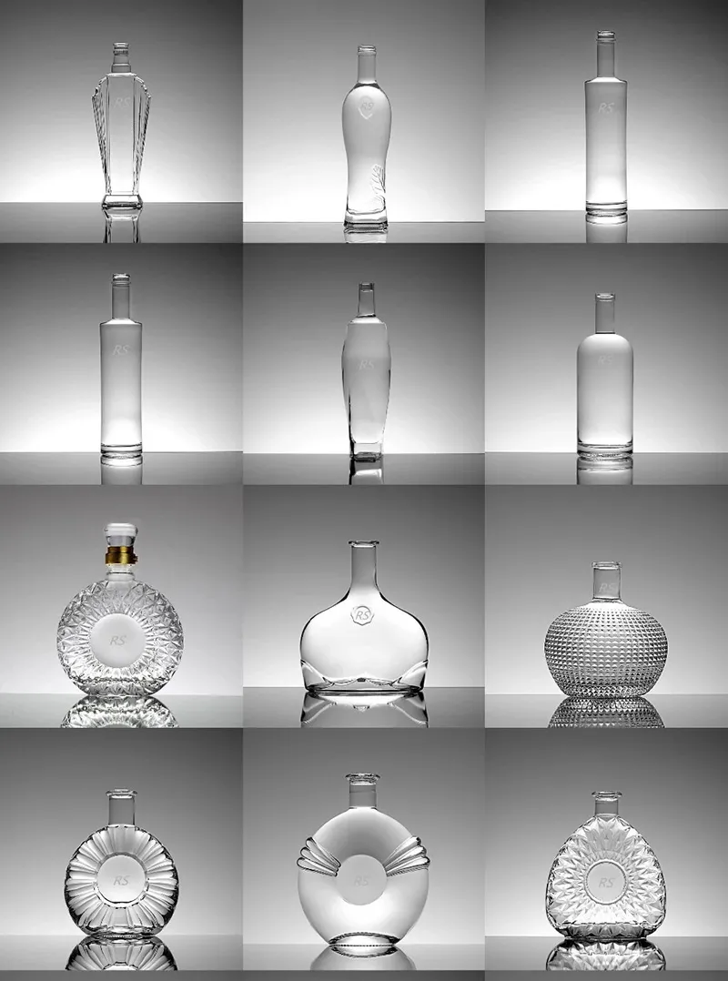 Empty 2000ml 2 Liter Glass Whiskey Bottle with Screw Cap