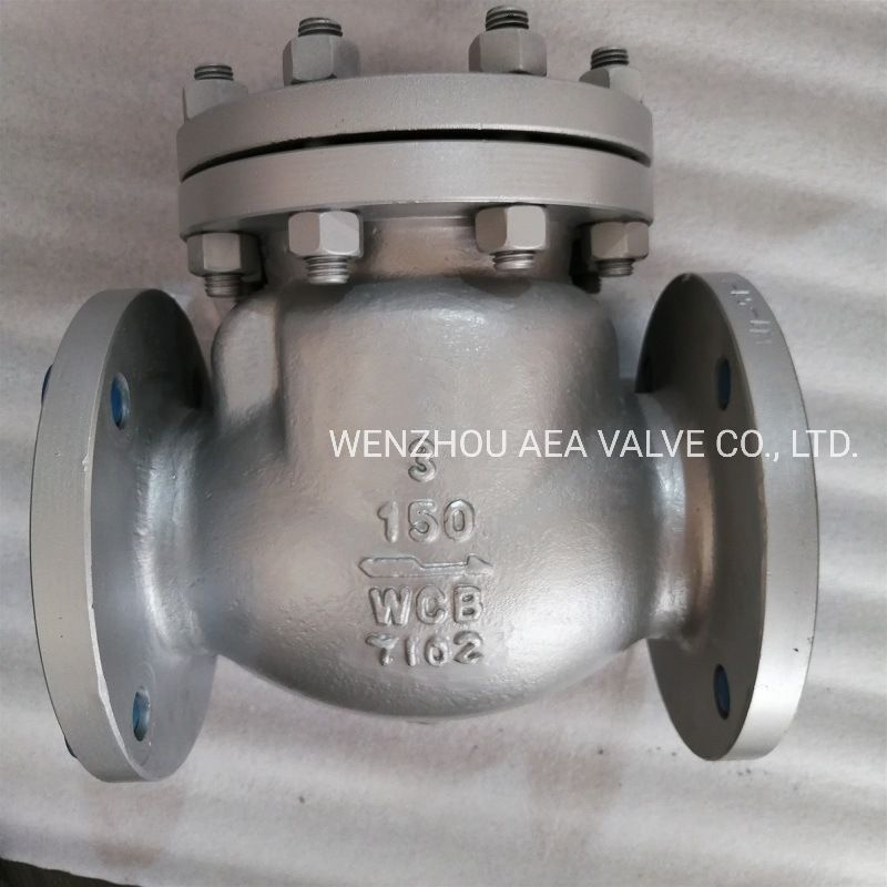 High Pressure H44 BS 1868 API Stellite Trim Bolted Cover Non Return Flanged Connection Piston Swing Check Valve