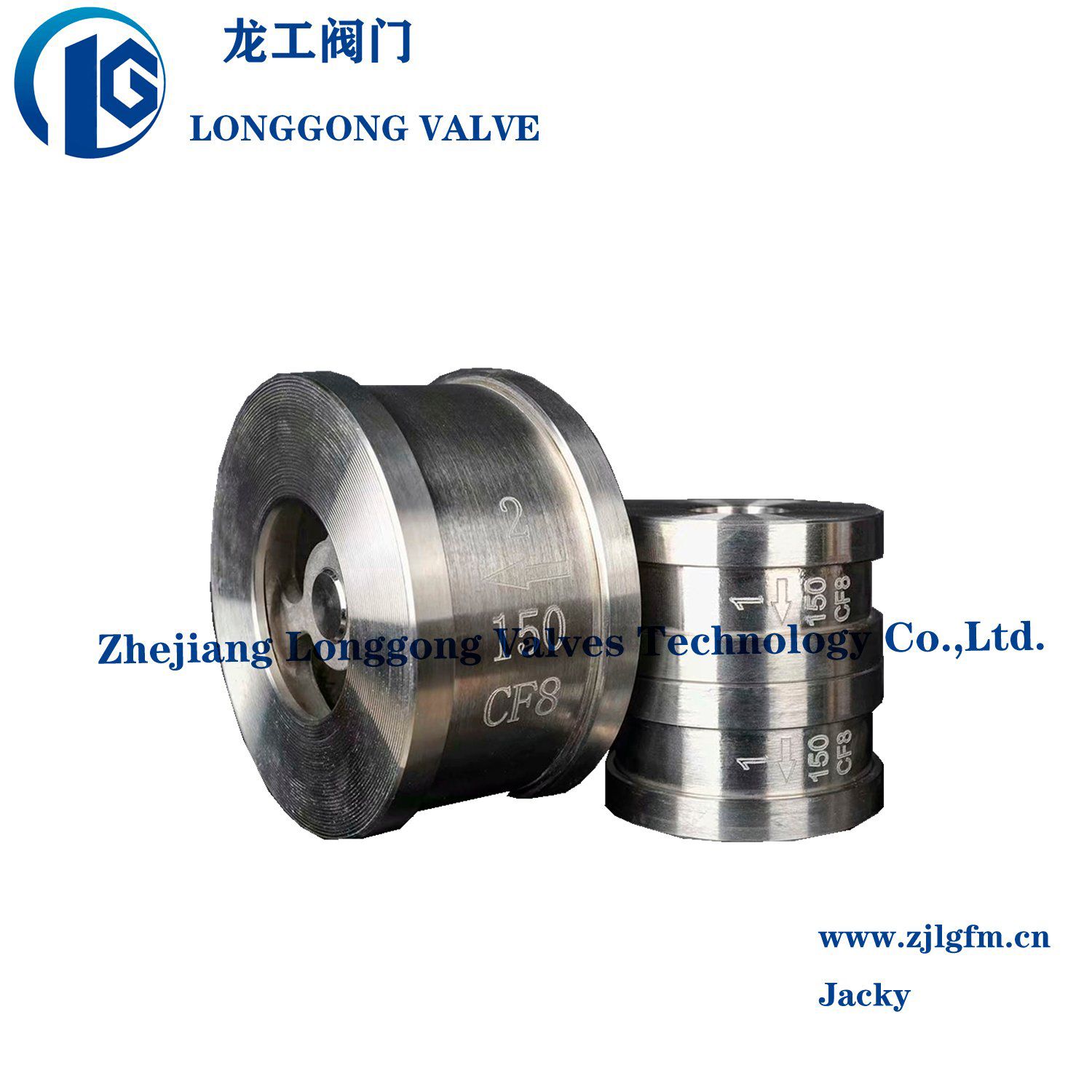 Industrial Stainless Steel Non-Reture Wafer Style Thin Type Single Disc Check Valve