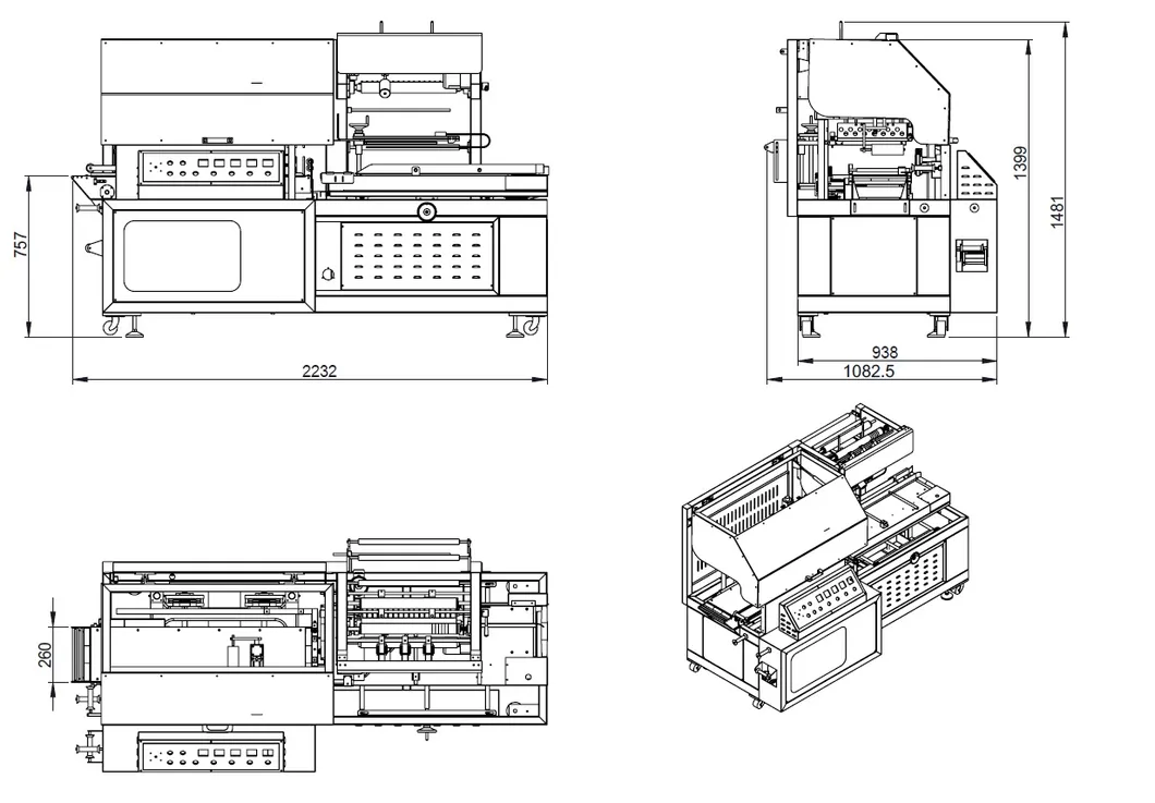 L Type Sealer Automatic Shrink Packing Machine