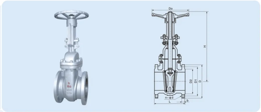Manual Flange Cast Steel Gate Valve