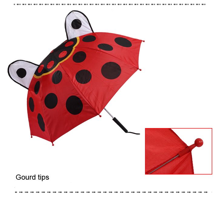 Manual Open Ear Shaped Safety Children Umbrella Kids
