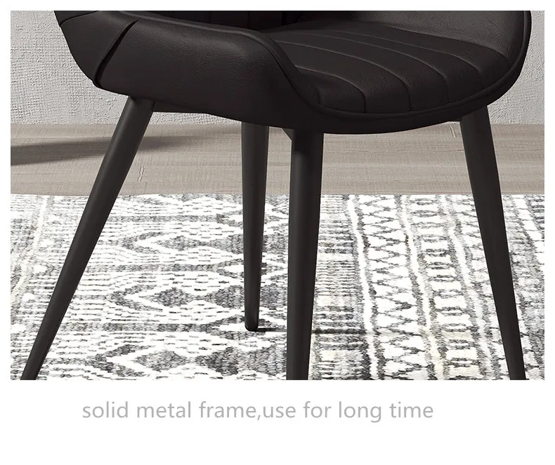 Modern Room Green Dining White Club Live Dine Faux Genuine Grey Luxury Industrial Pink Leather Dining Chair