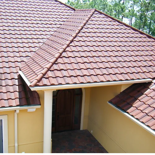 Popular Colorful Nigeria Long Time Guranteed 0.4mm Roman Stone Coated Metal Roof Tiles Ms-009
