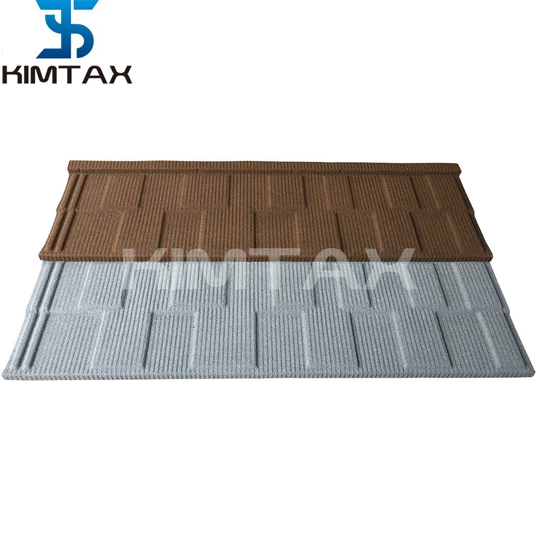 Popular Shingle Type Black Color Stone Coated Metal Roofing Tile for Africa