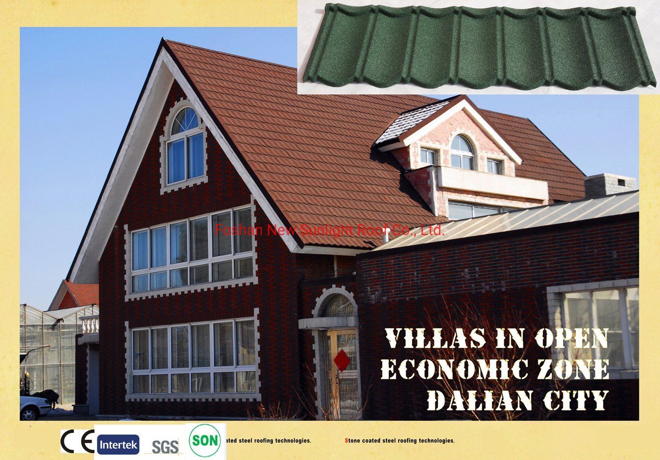 Timor-Leste Cyprus Bhutan Maldives Brunei Hot Sell Decra Roofing Sheet Stone Coated Steel Roof Tiles Distributor Factory Manufacture High Quality Cheap Price