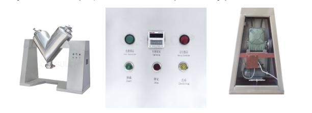 V Type Mixer Food Industry Small Powder Mixer V Shape Flour Mixer